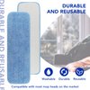 Replacement Microfiber Pad for Rubbermaid Commercial 18 Inch Mop Head - 10 Pack Wet & Dry Commercial Cleaning Refills Reusable Mop Refills Fit for Any Microfiber Flat Mop System 18"