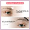 LSxia Double-headed Eye Brow Wax Pen, 2 in 1 Clear Eye-brow Gel Pencil with Eye-brow Comb, Waterproof Brow Gel/Eye-brow Styling Soap/Eye-brow Wax Pencil for Reshape the Boundary 3D Eyebrows Makeup