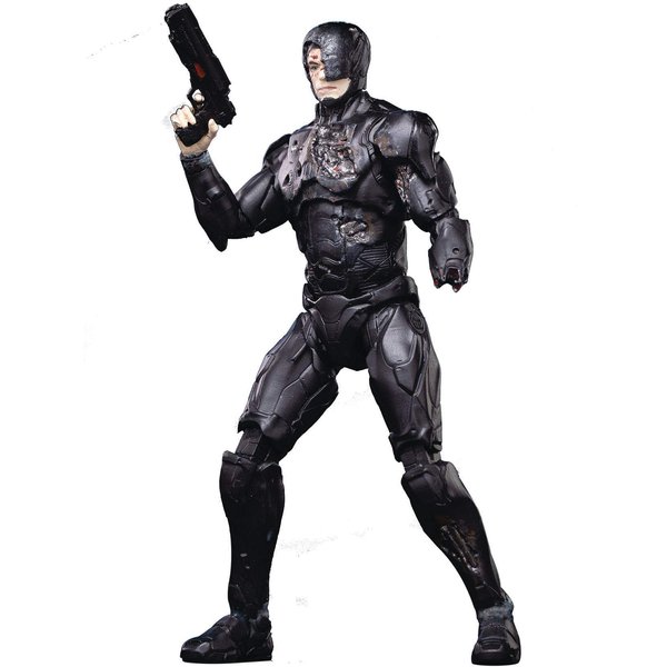 Hiya Toys Robocop 2014: Battle-Damaged Robocop 1:18 Scale Action Figure, Multicolor