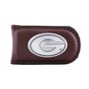 NCAA Georgia Bulldogs Brown Leather Magnet Concho Money Clip, One Size