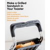 Revolution Toastie Press – Quesadilla, Grilled Cheese & Panini Press Sandwich Maker That Fits All Toasters – Place in Your Toaster to Conveniently Toast Sandwiches, Bread, Tortillas, Waffles & Bagels