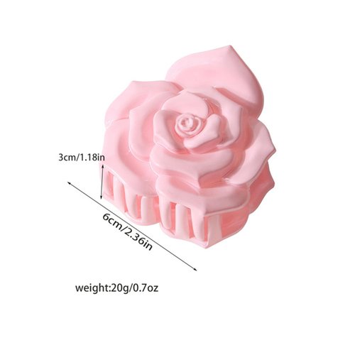 4 hair clips: rose claw clip is suitable for thick hair half grab, curly hair, strong styling non-slip, suitable for women's fast hair