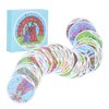 78Pcs Round Tarot Cards, Tarot Decks Beginner Board Game Fortune Telling Game Vintage Divination Tools for All Skill Levels