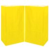 KEYYOOMY Small Paper Bags Yellow Party Favor Gift Bags for Party(24CT, 9.4x 5.1x 3.1 in)