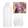 ZJchao Root Comb Applicator Bottle, 160ml Hair Dye Bottle with Graduated Scale, Profssional Brush Applicator Comb Hairdressing Coloring Styling Tool (White)
