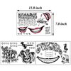 3 Sheets Halloween Temporary Tattoos,Tattoo Sticker Perfect for Halloween,Cosplay, Costumes and Party Accessories