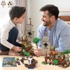 IMCUAMK 2 Styles Pirate Island Building Block Set - 833PCS Transforming Pirate Wharf & Ship, STEM Bricks Kit for Kids Ages 6-12+, Creative Toy with Treasure Chest