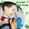 48 Pcs Soccer Keychains Soccer Stress Ball Soccer Party Favors Mini Stress Balls Pendant for School Carnival Reward Party Bag Gift Fillers Stress Relieve