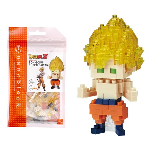 nanoblock - Dragon Ball Z - Son Goku Super Saiyan, Character Collection Series Building Kit