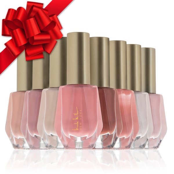 Nicole Miller Shimmery Nail Polish Collection - Long-Lasting Shine for Radiant Nails, Nude