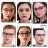 ANDWOOD Blue Light Blocking Glasses Women Men Computer Small Face Frame Bluelight Blocker Teens Square Frame Leopars