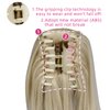 Blonde Ponytail Extension,Claw Clip Ponytails 12in Curly 3.8 OZ Fake Hair Extensions Synthetic Hair pieces for Women SYXLCYGG Wig Black Girl Fluffy¬ Tangled