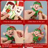 64 Pcs Christmas Ornament Crafts Make Your Own Ornament Kit with Christmas Craft Stickers DIY Christmas Cutouts with Snowman Christmas Tree Gingerbread Crafts Sticker for Christmas Tree Party Supplies