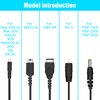 Xahpower 5 in 1 USB Charger Cable Cord for Nintendo NDS Lite/Wii U/New 3DS(XL/LL),3DS(XL/LL),2DS,DSi(XL/LL),NDS/GBA SP(Gameboy Advance sp),PSP 1000 2000 3000