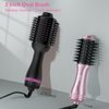 DAN Technology Dual Voltage Hair Dryer Brush,2 inch Blow Dryer Brush,Small Brush Hair dryers for 110V-120V/220V-240V European and Travel Use