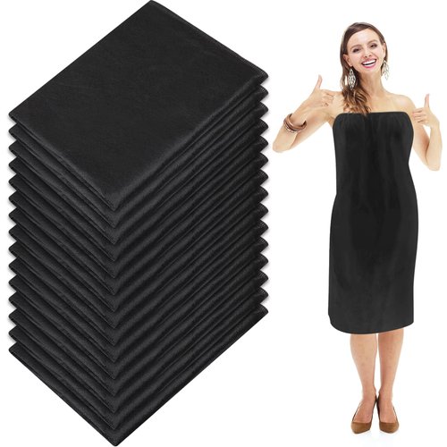 Yoiemivy 15 Pieces Disposable Spa Wrap, Adjustable Non-Woven Spa Towels Closure Bath Wrap for Women Salon Massage Sauna Sweat Steaming