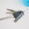 munkees Ultra-Thin Nail Clippers Keychain, Mini Foldable Nail Cutter with Key Ring, Small Portable Stainless Steel Pocket Manicure Set for Travel, Camping, & Outdoors (1-Pack)