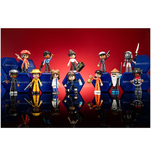 DevSeries Mystery Figures 6 Pack - Six 2.75-inch Action Figure Blinds with Mix and Match, Unique Accessories, and Exclusive Virtual Item Code