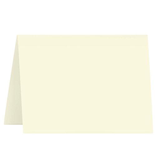 A2 Blank Cream Foldover Greeting Cards – Great for Holiday, Weddings, Announcements, Invitations | 4 1/4 X 5 1/2 (When Folded) | Durable and Thick 80lb (216gsm) Card Stock | 50 per Pack
