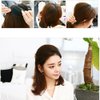 2 Packs(2pcs S/2pcs L) Hair Base Bump Insertion Tool Styling Volume Princess Styling Rose Puff Hair Paste Sponge Pad Hair Accessories