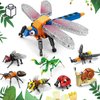 KAZI Bugs Building Toy Set,Insect Collection Building Blocks Including 8 Different Bug,STEM Toys for Kids Age 8 and Up,Play and Display Gift Idea for Boys and Girls