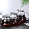 Glass Coffee Server for Drip Coffee Maker, Standard Glass Coffee Carafe, Coffee Pot with Lid, Clear, 02 600ml(20oz)