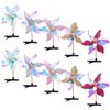 Framendino, 10 Pack Pinwheel Hair Clips Sequins Hair Clip Pinwheels Hair Barrettes Windmill Hairpins for Women Girls Hair Accessories
