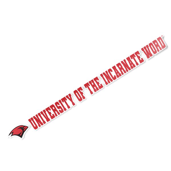 Desert Cactus University of The Incarnate Word Sticker UIW Cardinals Name Logo Vinyl Decal Laptop Water Bottle Car Scrapbook (15 Inch Sticker)