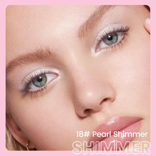 Kaely 2in1 Cream Eye Shadow Brightener Sticks for Eyes, Pencil Eyeshadow Applicator Stick Waterproof Pigmented, Eye Shadow Palette Highlighter Makeup, sombras para ojos, 18 Pearl Shimmer