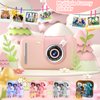 Kids Camera, Christmas Birthday Gifts for Boys and Girls Age 3-8,Video Cameras for Kids 8-12,Childrens Digital Camera for vlogging Portable Kids Selfie Camera with 32GB SD Card Pink