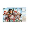 Tree-Free Greetings Christmas Cards and Envelopes, Holiday Card Set, 5 x 7 Inch Blank Cards, Box Set of 10, Farm-tastic Holiday, (HB93242)