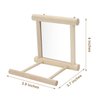 Wontee Bird Mirror with Perch Bird Toys for Parrots Budgies Parakeets Cockatiels Lovebirds Finches Canaries
