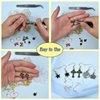 St.Kunkka 600Pcs Hypoallergenic Earring Hooks, Black Earring Making Kit, Earring Making Supplies with Earring Backs and Jump Rings for Jewelry Making (Black)