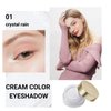 Oulac Shimmer White Cream Eyeshadow-Eyeshadow Primer| as Highlighter Waterproof & Long Lasting Glitter Eyeshadow Natural Color Eye Shadow for Women 6g (01)