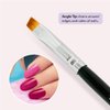 Winstonia Nail Art Brushes Set. Clean Up Brush Double Ended Tools Manicure Cuticle Cleaning Brush Nail Bed Professional Salon Result and Home Use.