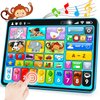 Learning Tablet for Toddlers 1-3 Trilingual Learning Toys with Music & Sound, Montessori Speech Therapy Toys for 1 Year Old Boy Girl Musical Baby Toys 12-18 Months STEM Toddler Toys Age 1-2 2-3 Gifts