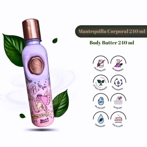 Ritual Botanico Body Butter with Seductive Smell and Delicate Glowing Effect for Dry Skin - Mantequilla Corporal con Olor Seductor y Delicado Efecto Brillante para Piel seca - 240ml