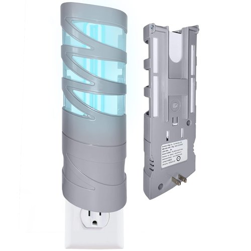 Gardner - Fly Traps Indoor for Home, Indoor Bug Trap, Plug in Bug Catcher Indoor, Fly Catcher Indoor, Gnat Traps for House Indoor Plug in, Fruit Fly Traps for Indoors, Flying Insect Trap Indoor(Grey)