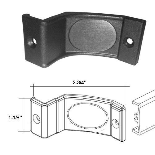 Framed Shower Door Towel Bar Nylon Brackets - Pair