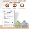 Socub 2 Pack Silicone Baby Teether Toys for Infants 3+ Months, BPA Free Anti-Drop Silicone Mitten Teething Toy for Soothing Sore Gums, Baby Chew Toys for Sucking Needs, Olive, Dusty Blue