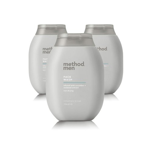 Method Men Face Wash; Sea + Surf; 6 Ounces; 3 pack