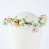 Goledwedy Fairy Flower Crown Elf Headpiece for Women and Gilrs Elven Crown Queen Fairy costume accessories Fairy headband Bridal Headpiece with Crystal