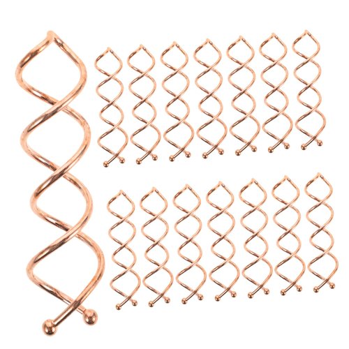 Beatifufu 20pcs Hair Clip bun pins Womens Spiral Screw spiral bobby spiral bun hair decorations hair screws spiral hairs spiral pins spiral for hair spiral hair pins women's Metal blonde Rose Golden