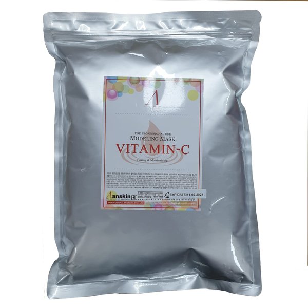 TG153 Anskin Modeling Mask Powder Pack Vitamin-C for Hydrating, Anti aging skin care, 2.2lb(1Kg)