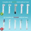 HSYTEK 6 Pack Toothbrush Cover Compatible with Oral-B Braun Replacement Brush Heads, Fit for Oral B Sensitive Gum Care, Floss Action Replacement Brush Heads and Oral B Pro 500 Electric Toothbrush