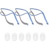 Replacement Headgear Compatible with P10 Nasal Pillow Mask Straps Included 3 Super Elastic Straps and 6 Adjustment Clips(3 Pack)