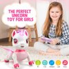 Britik Unicorn Toys for Girls Age 4-6: Robot Pets for Kid Remote Control Robot Toy for Ages 5-7 Smart Robot Girl Toy Age 4-5 Robot Toys for Kids 8-12 Birthday Gifts for 3 4 5 6 7 8 Year Old Girl, Pink