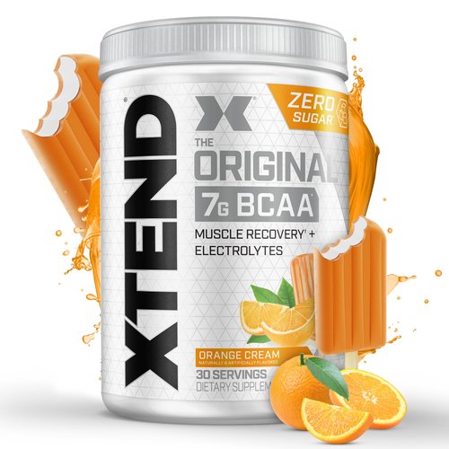 XTEND Original BCAA Powder Orange Cream | Sugar Free Post Workout Muscle Recovery Drink with Amino Acids | 7g BCAAs for Men & Women | 30 Servings