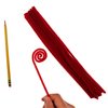 Craft County Chenille Pipe Cleaners – 100 Pack Arts & Crafts Supplies – Great for Group Activities & Parties – Red