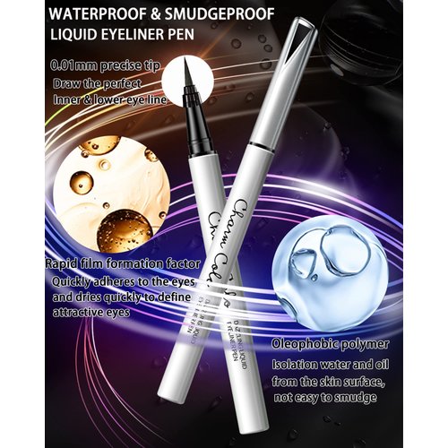 LYSdefeu Liquid Eyeliner, Matte Colored Waterproof Blue Eyeliner Pencil, Deep Blue, 1Pcs